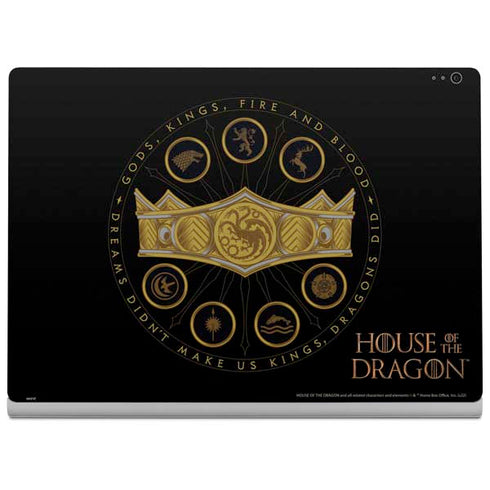HBO House of the Dragon Crown and Sigils Surface Book 2 13.5in Skin